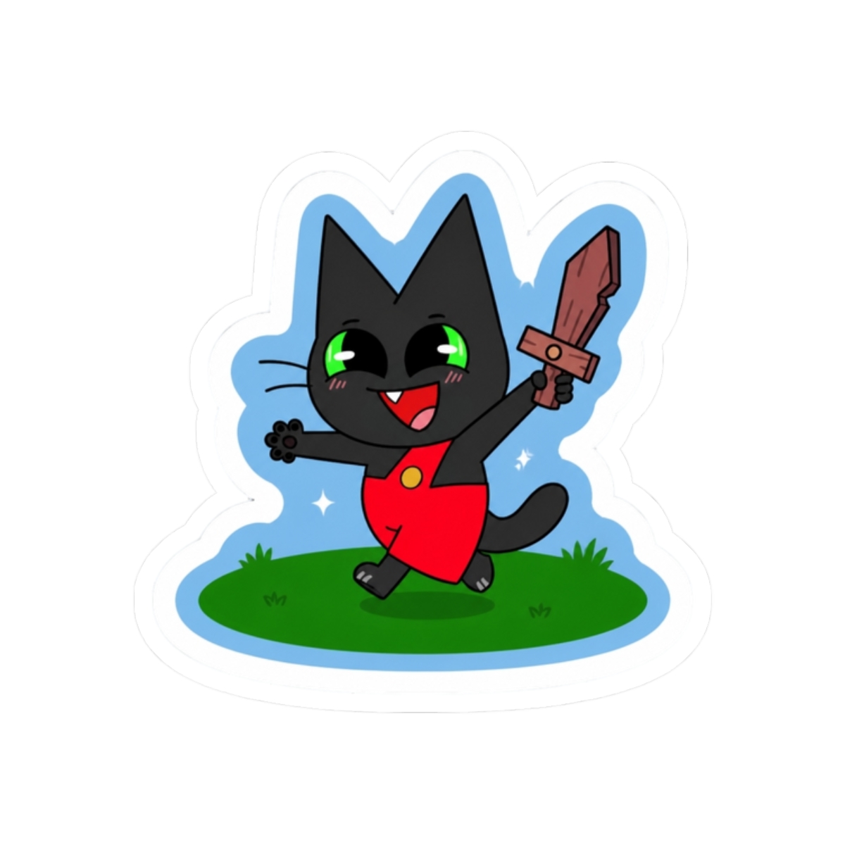 Baby Mao Mao Sticker - alternate angle 2, merchandise